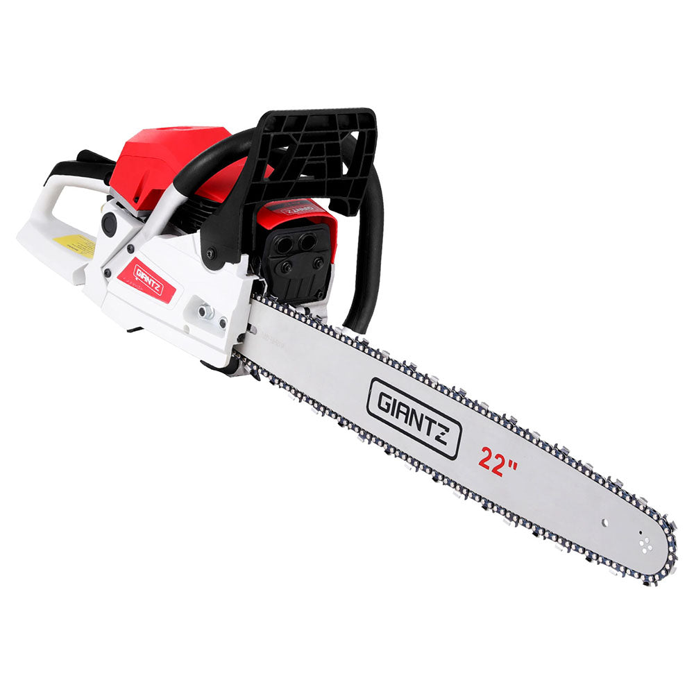 Giantz 74cc Petrol Chainsaw 22inches Bar E-Start Tree Pruning Chain Saw