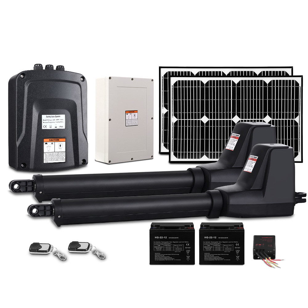 Dual Swing Gate Opener 800KG 40W Solar Panel