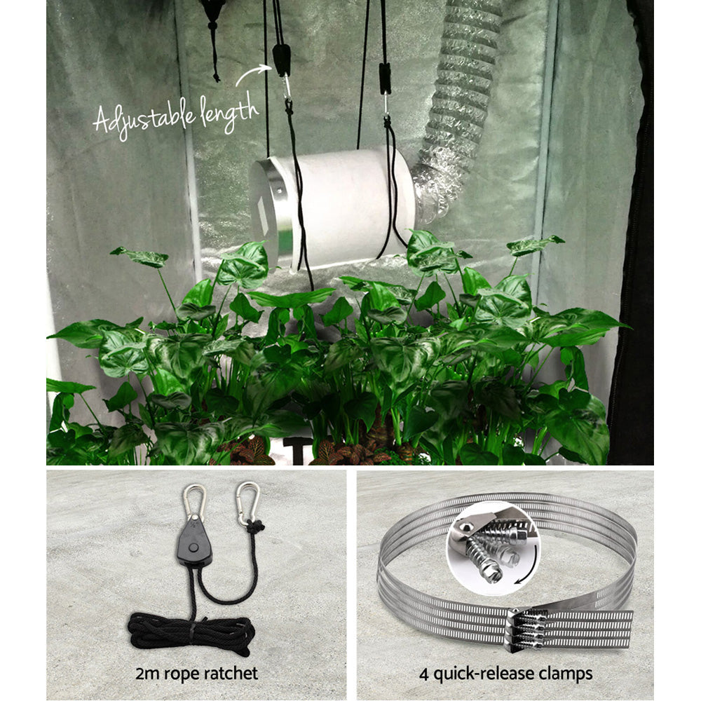 Green Fingers 4inchesVentilation Kit Fan Hydroponics Grow Tent Kit Carbon Filter Duct,Green Fingers 4inchesVentilation Kit Fan Hydroponics Grow Tent Kit Carbon Filter Duct