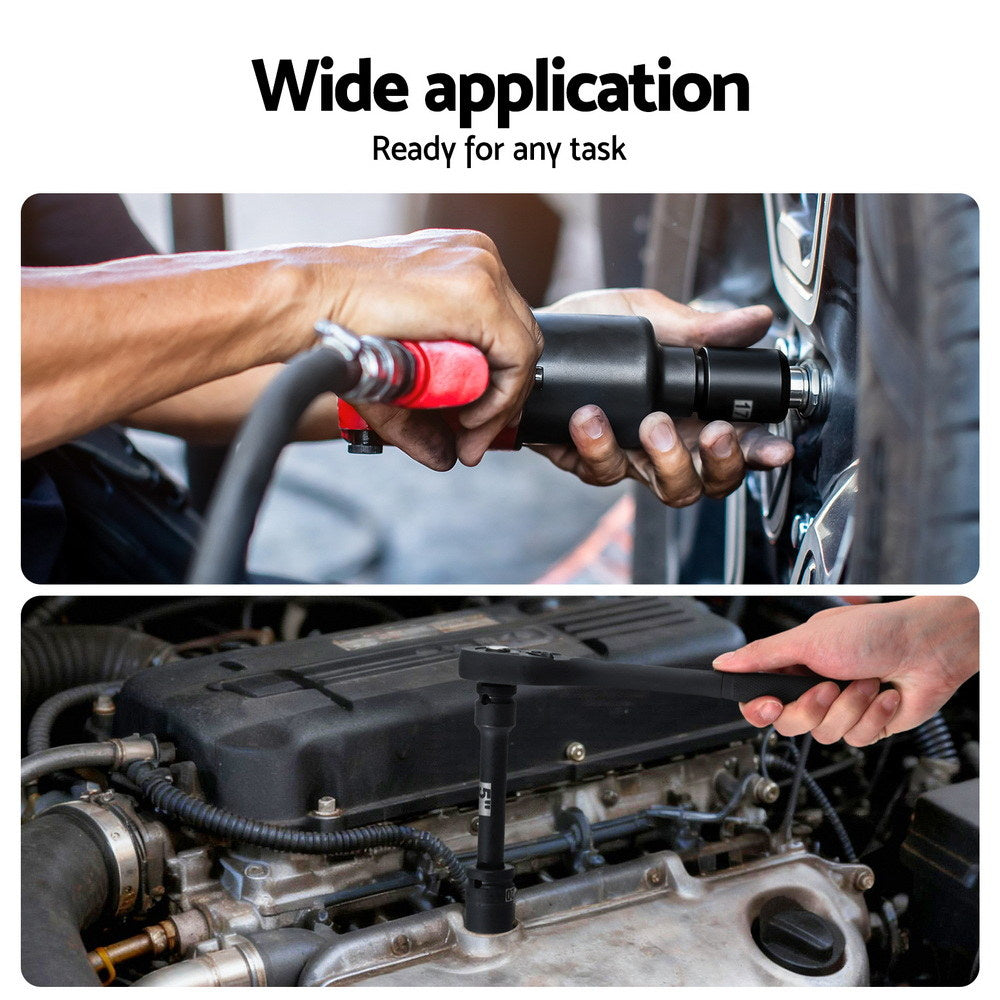 Giantz 30Pc 1/2inches Drive Socket Set Cr-V Steel 8-32mm Workshop Repair