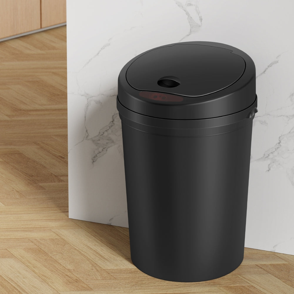 Devanti Sensor Bin Motion Rubbish Bins Kitchen Automatic Trash Can Black 9L metrodealsau