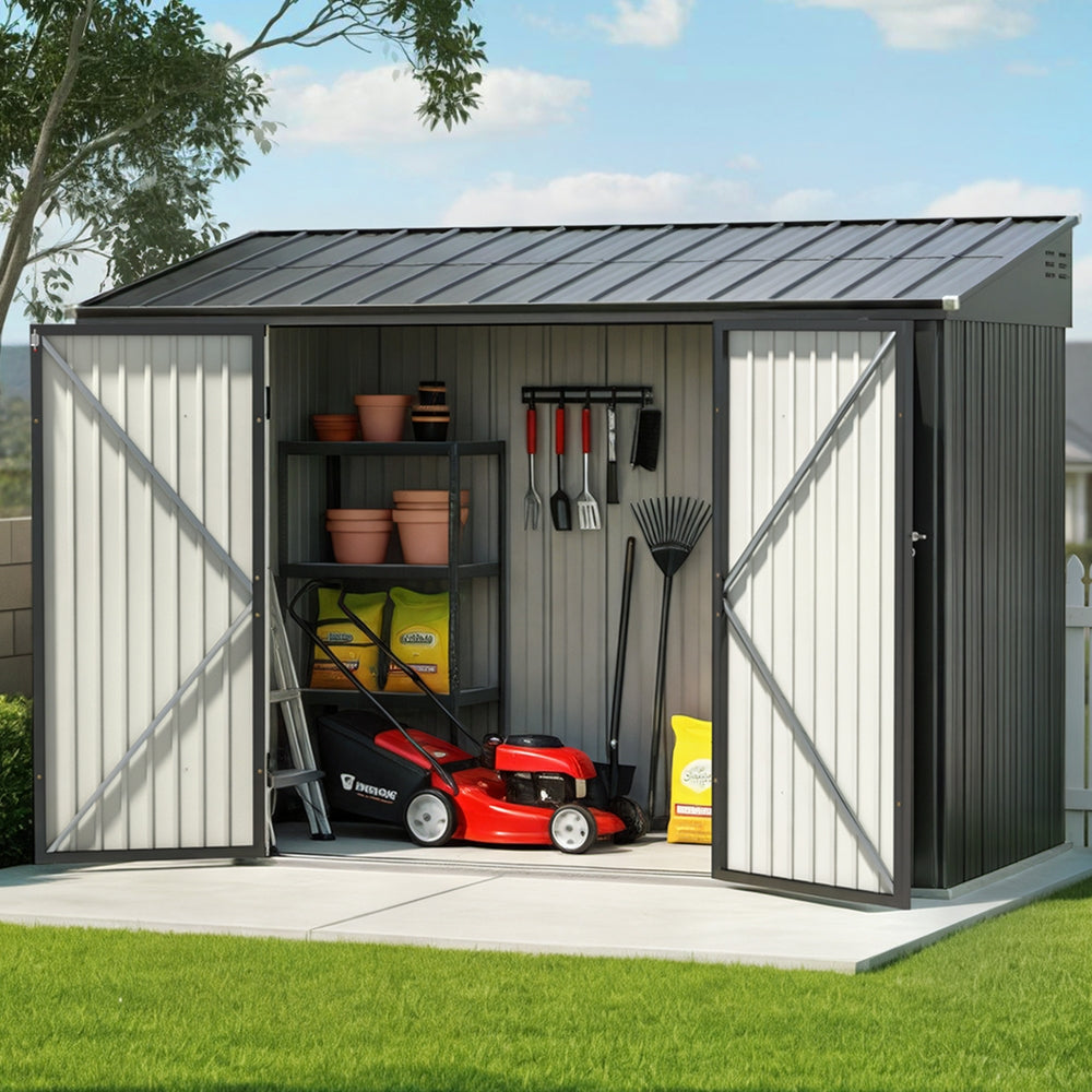 Giantz Garden Shed Galvanised Steel 3.05x1.5M Outdoor Storage Shed Workshop House Shelter metrodealsau