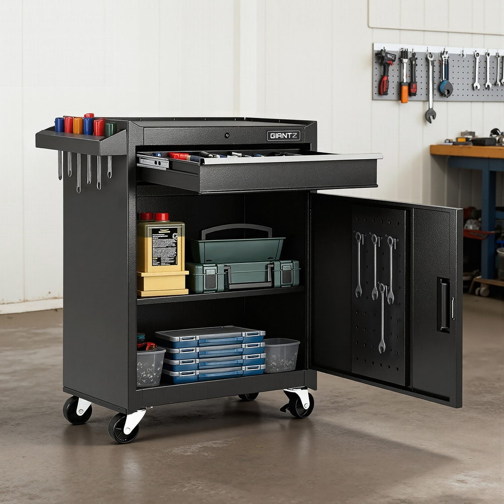 Giantz Tool Chest Trolley Cabinet Rolling Toolbox Garage Storage Tools organizer