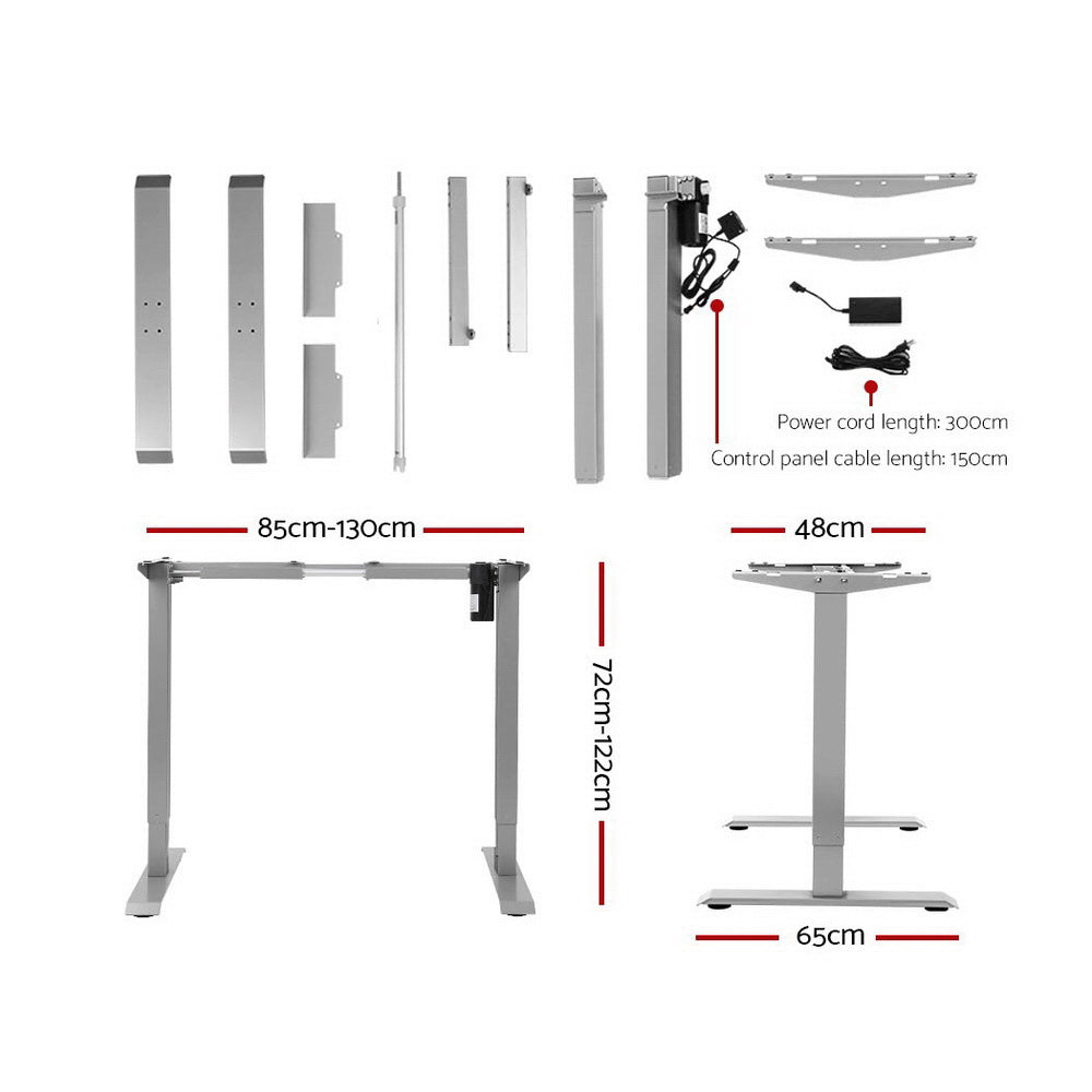 Artiss Standing Desk Motorised Electric Height Adjustable Sit Stand Table Office 140cm