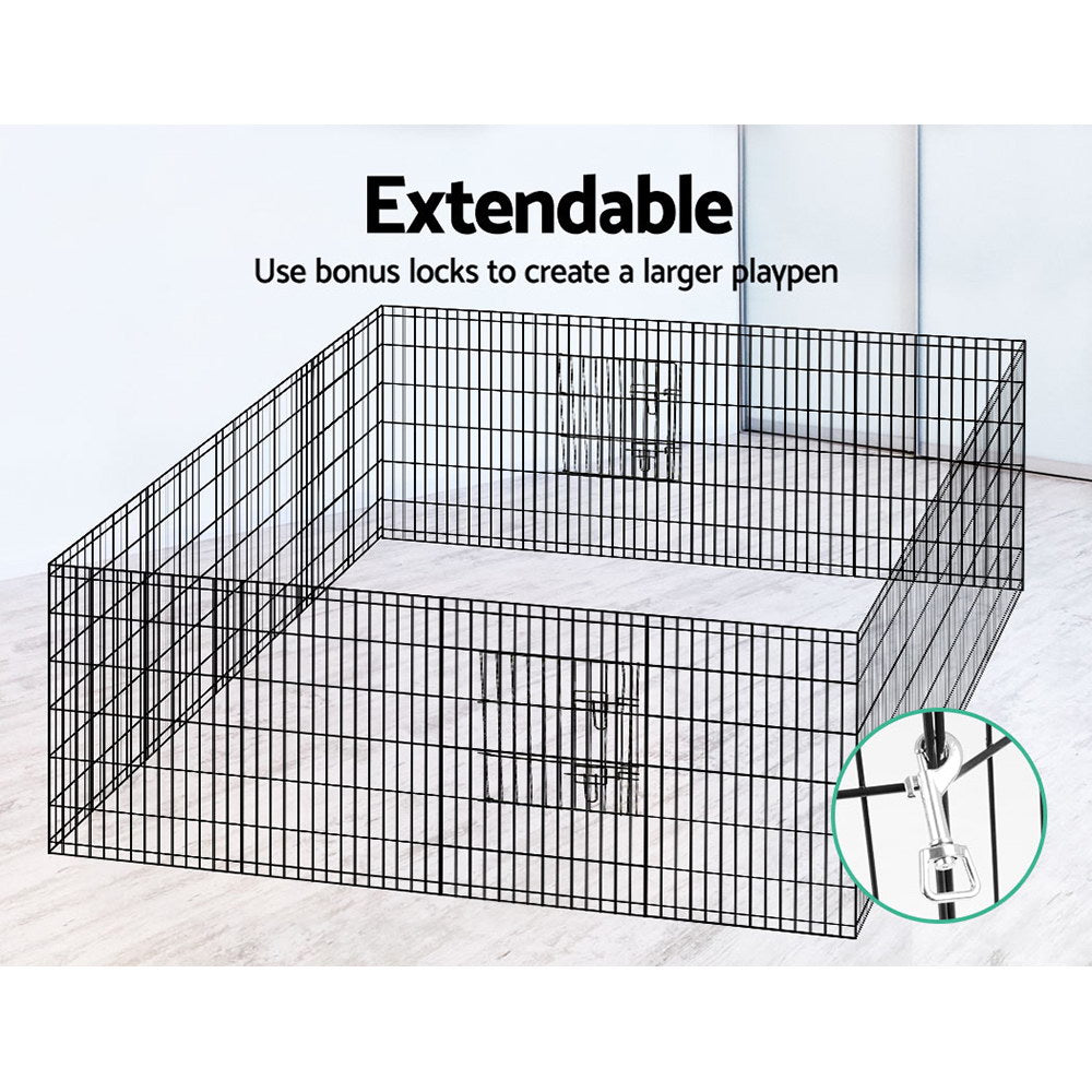 i.Pet Pet Dog Playpen 36" 8 Panel Puppy Exercise Cage Enclosure Fence
