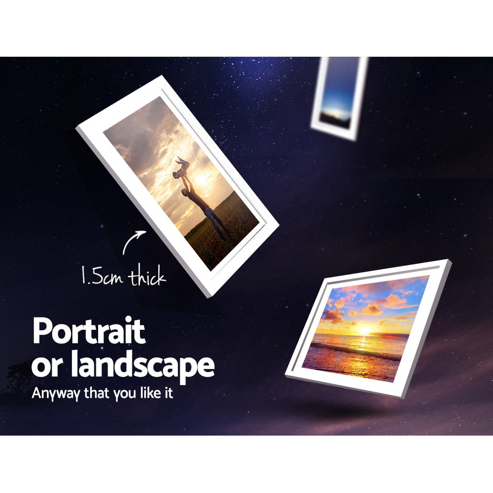 Artiss Photo Frames 26PCS 8x10in 5x7in 4x6in 3.5x5in Hanging Wall Frame White