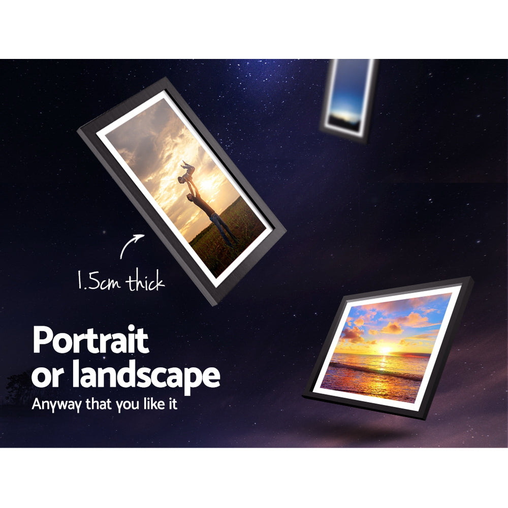 Artiss Photo Frames 30PCS 8x10in 5x7in 4x6in 3.5x5in Hanging Wall Frame Black