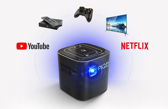 PIQO Projector The world's most smart 1080p mini pocket projector including 7 Accessories (Value Pack)