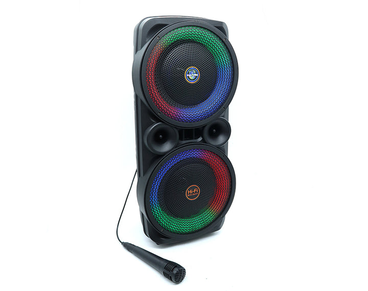 Precision Audio Dual 8" Portable Karaoke Bluetooth Party Speaker AO8209