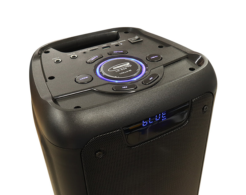 Precision Audio 400W Portable Karaoke Bluetooth Speaker Wireless Mic LG605