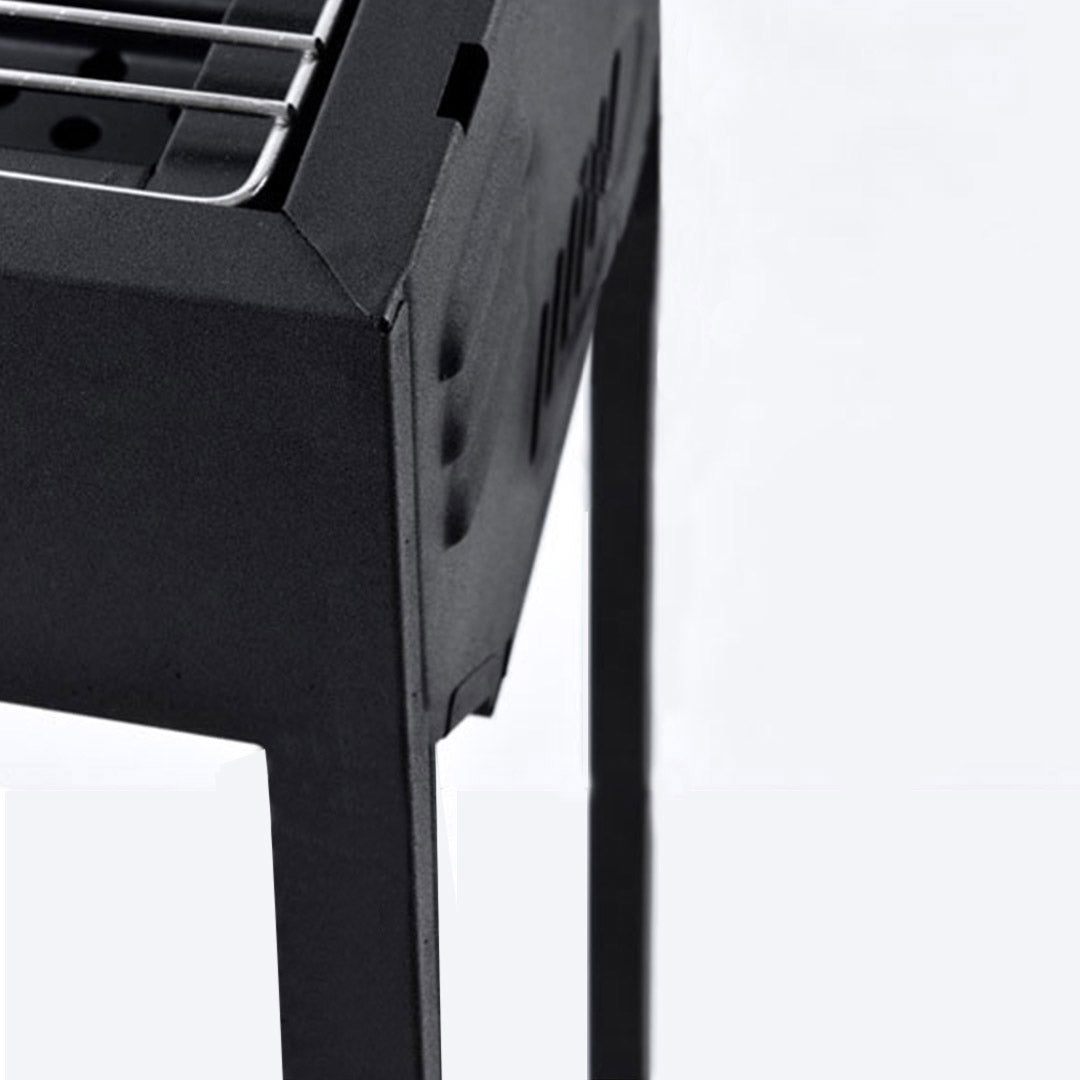 SOGA 72cm Portable Folding Thick Box-Type Charcoal Grill for Outdoor BBQ Camping