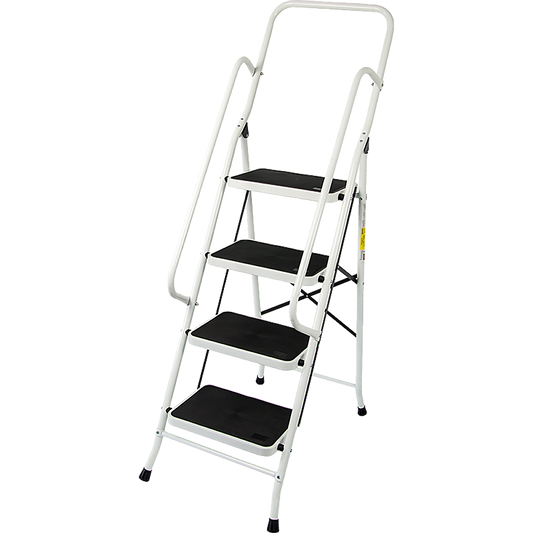 Foldable Non Slip 4 Step Steel Ladder