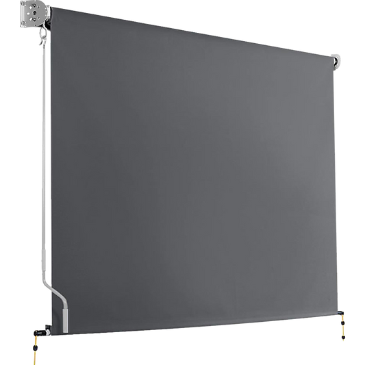 Retractable Straight Drop Roll Down Awning Garden Patio Screen 3.0X2.5M