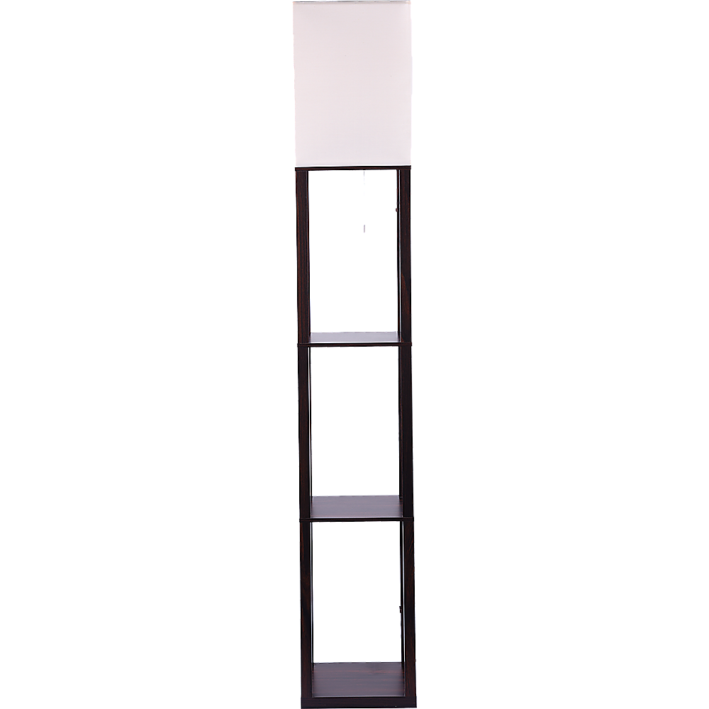 Shelf Floor Lamp - Shade Diffused Light Source with Open-Box Shelves
