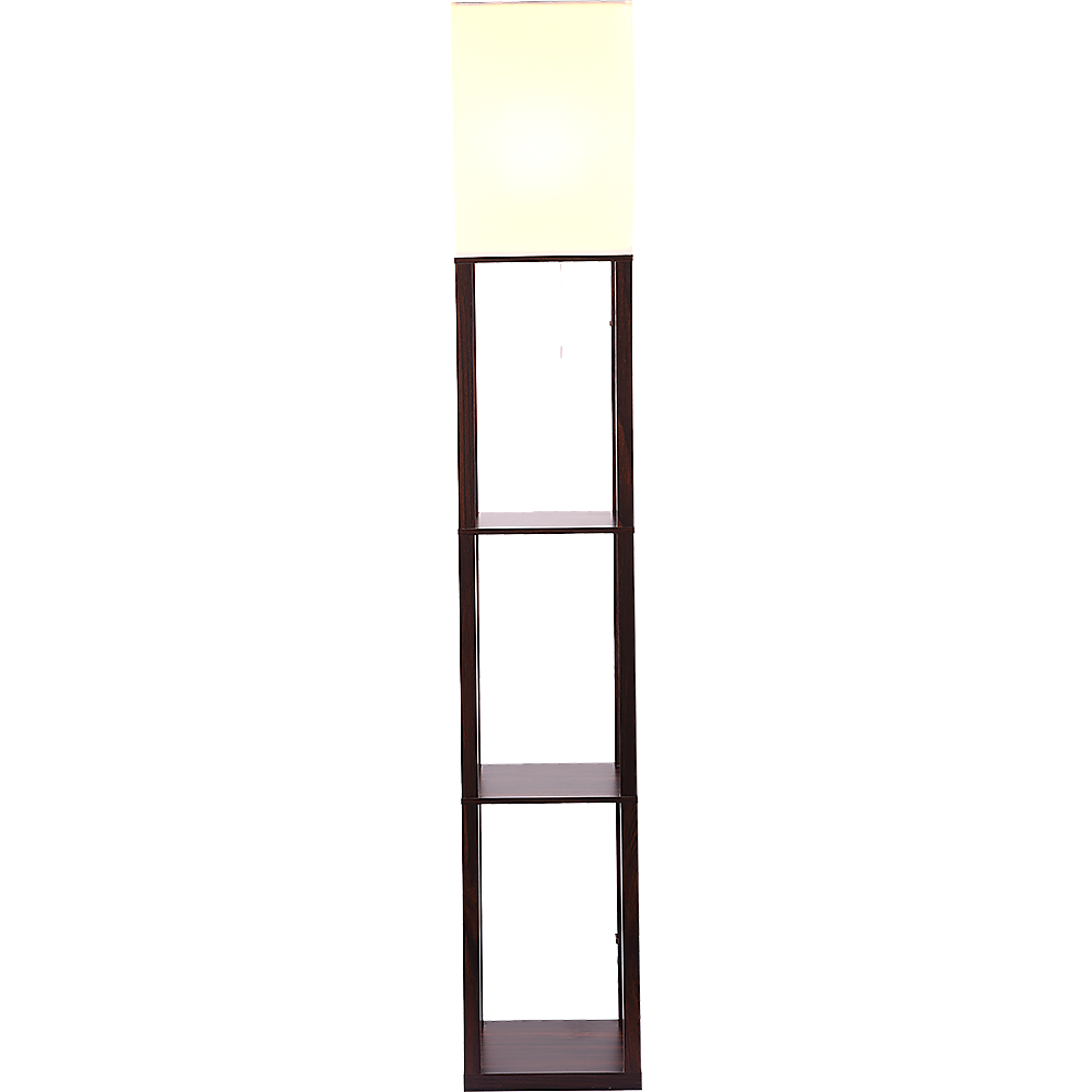 Shelf Floor Lamp - Shade Diffused Light Source with Open-Box Shelves