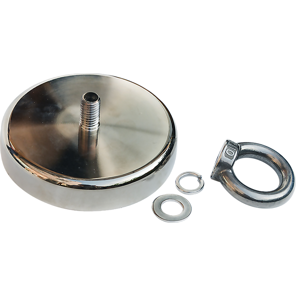 400Kg Salvage Strong Recovery Magnet Neodymium Hook Treasure Hunting Fishing