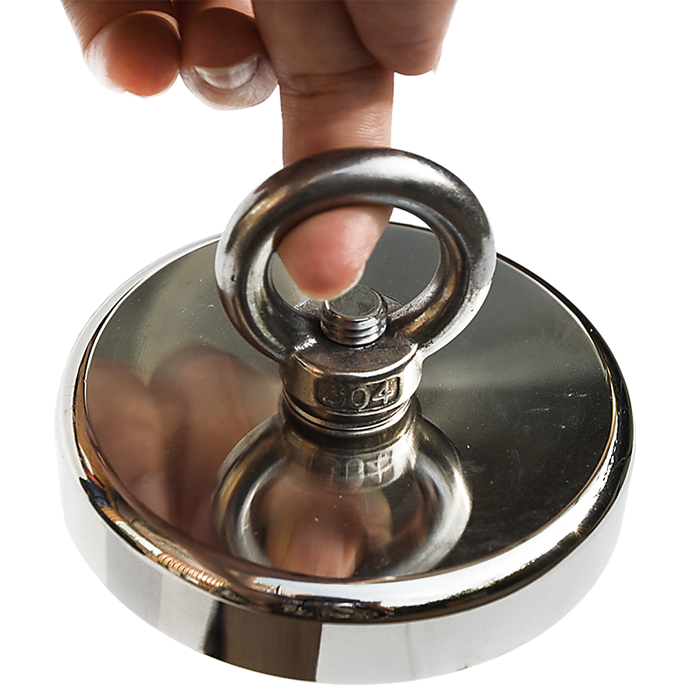 400Kg Salvage Strong Recovery Magnet Neodymium Hook Treasure Hunting Fishing