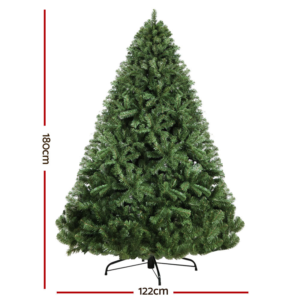 Jingle Jollys 1.8M 6FT Christmas Tree Xmas Decoration Green Home Decor 800 Tips Green