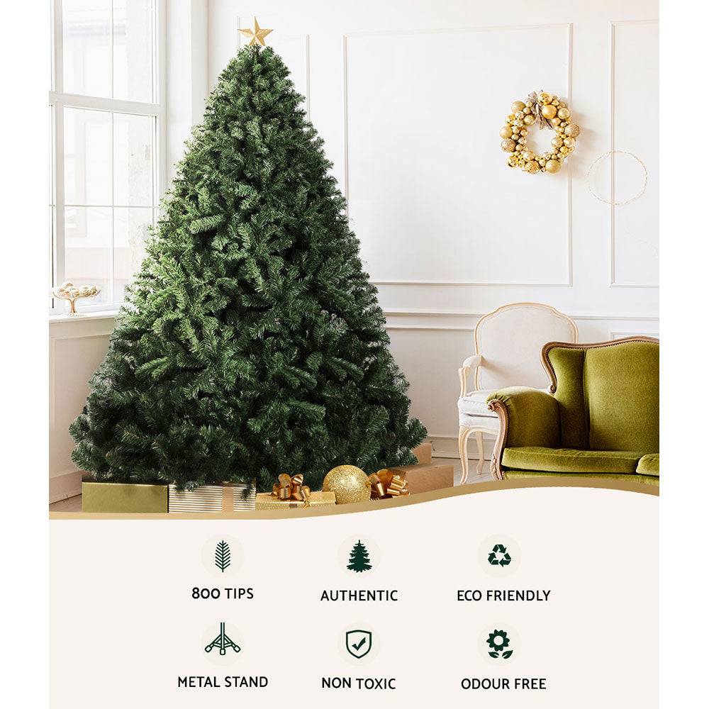 Jingle Jollys 1.8M 6FT Christmas Tree Xmas Decoration Green Home Decor 800 Tips Green