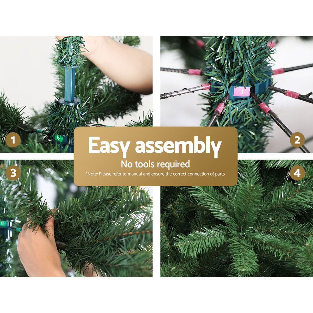 Jingle Jollys 1.8M 6FT Christmas Tree Xmas Decoration Green Home Decor 800 Tips Green
