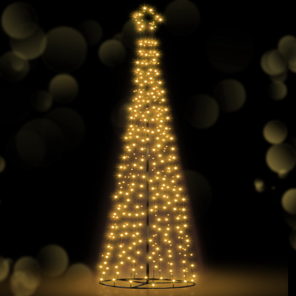 Jingle Jollys 3M LED Christmas Tree Lights Xmas 330pc LED Warm White Optic Fiber