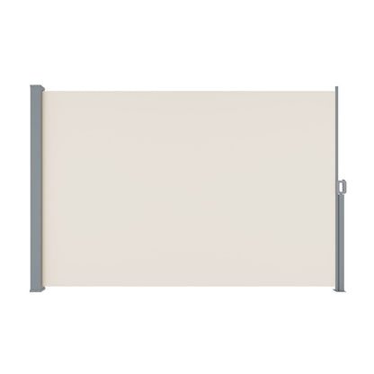 Instahut Side Awning Sun Shade Outdoor Blinds Retractable Screen 2X3M Cream