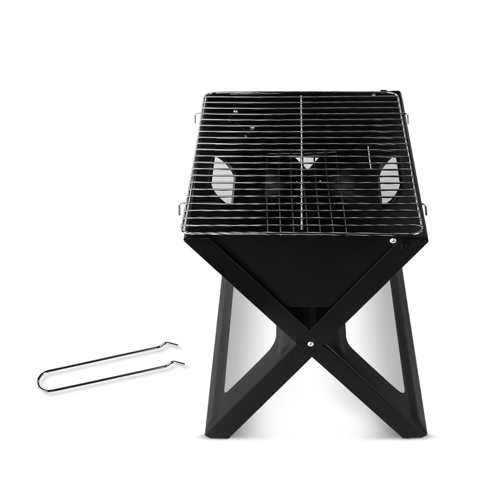 Grillz BBQ Grill Charcoal Smoker Foldable