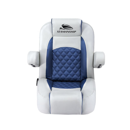 Seamanship Reclining Captain Boat Seat 90°-155° Recline, 19cm Thick Cushion