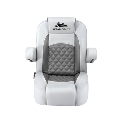 Seamanship Reclining Captain Boat Seat 90°-155° Recline, 19cm Thick Cushion