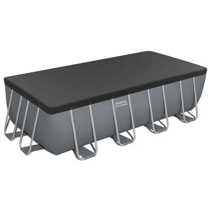 Bestway Swimming Pool Steel Frame Pool Set w/ Filter Pump Ladder Cover 488x244cm