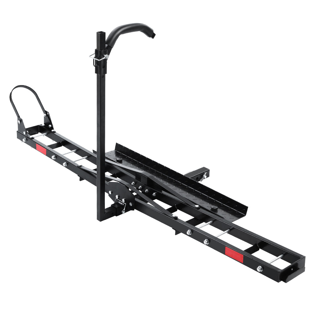 Giantz Motorcycle Motorbike Carrier Rack Ramp 2inchesTowbar Adjustable Height Black,Giantz Motorcycle Motorbike Carrier Rack Ramp 2inchesTowbar Adjustable Height Black