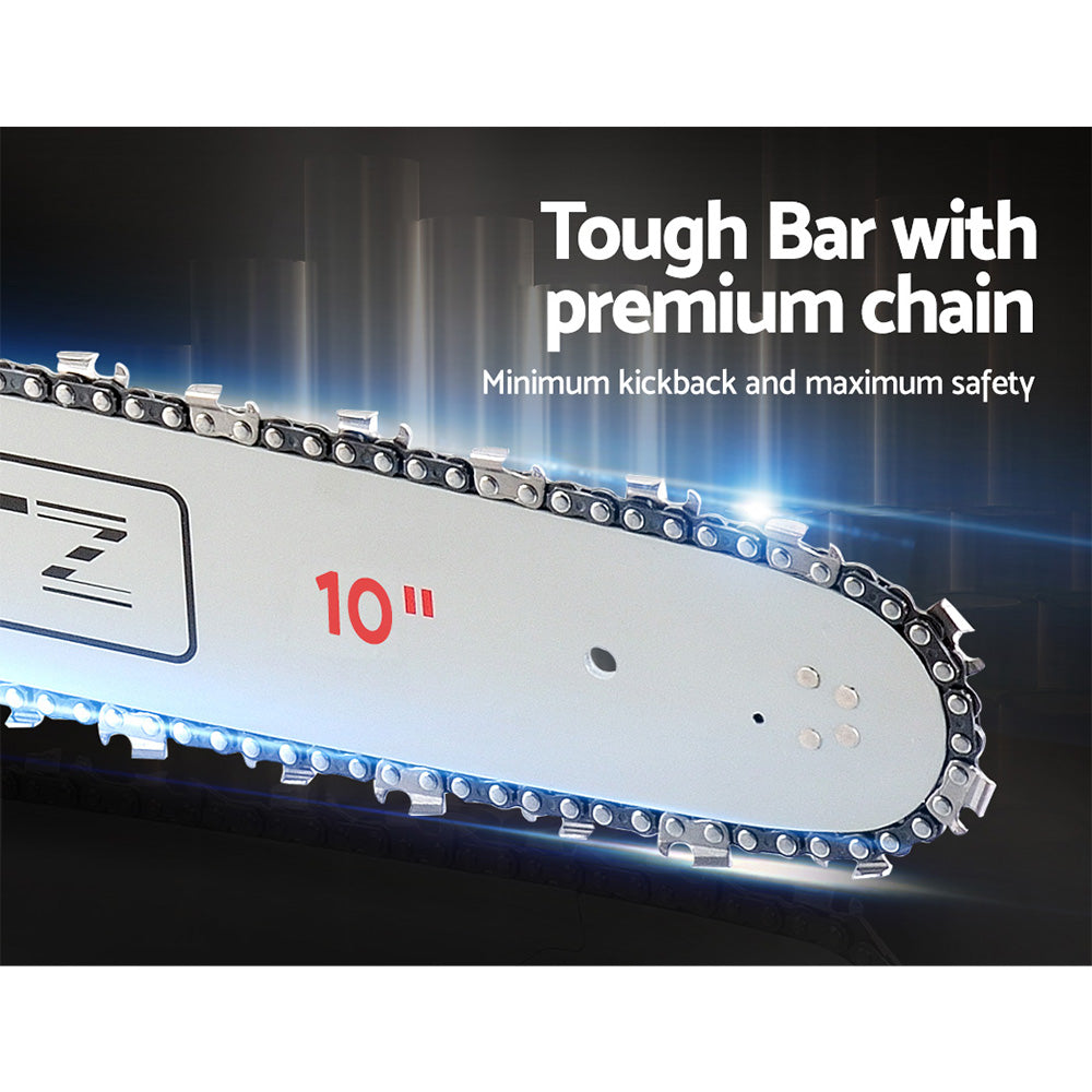 Giantz Chainsaw 10inches 20V Cordless Saw Electric Battery Rechargeable,Giantz Chainsaw Electric Cordless 20V 10inches Saw Wood Cutter Pruner Li-lon Battery