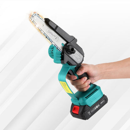 Giantz 6inches Mini Cordless Electric Chainsaw Rechargeable Wood Cutter
