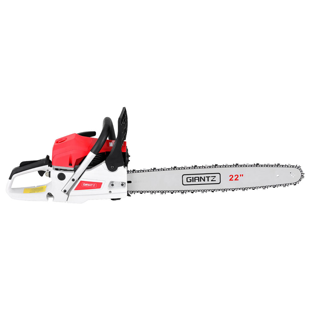 Giantz 74cc Petrol Chainsaw 22inches Bar E-Start Tree Pruning Chain Saw