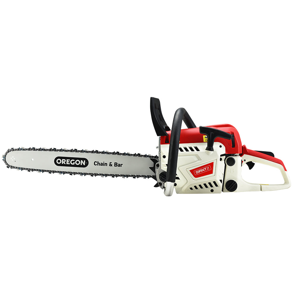 Giantz Chainsaw Petrol 52CC 20inches Oregon Bar Commercial E-Start Pruning Chain Saw