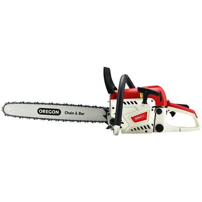 Giantz Chainsaw Petrol 52CC 20inches Oregon Bar Commercial E-Start Pruning Chain Saw