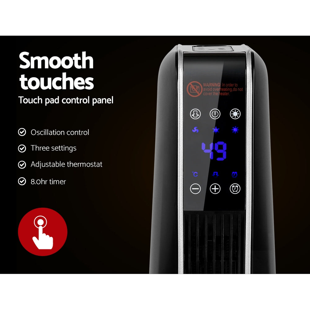 Devanti Electric Ceramic Tower Heater 2400W metrodealsau