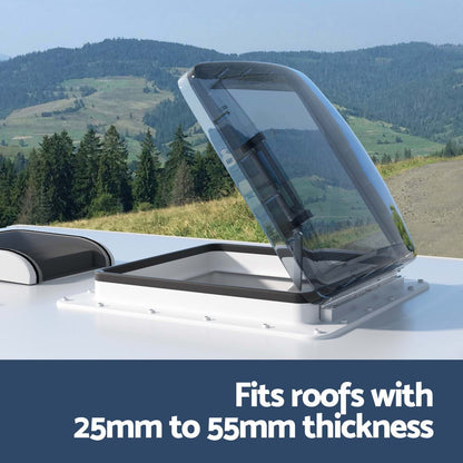 Weisshorn Caravan Roof Vent Air Exhaust Hatch RV Motorhome Camper White