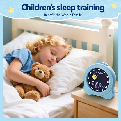 Artiss 3.8inches Digital Day Clock Calendar Alarm LCD Display Blue