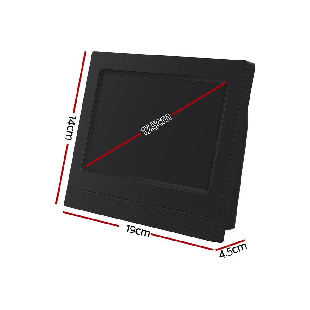 Artiss 7inches Digital Day Clock Calendar Alarm Black