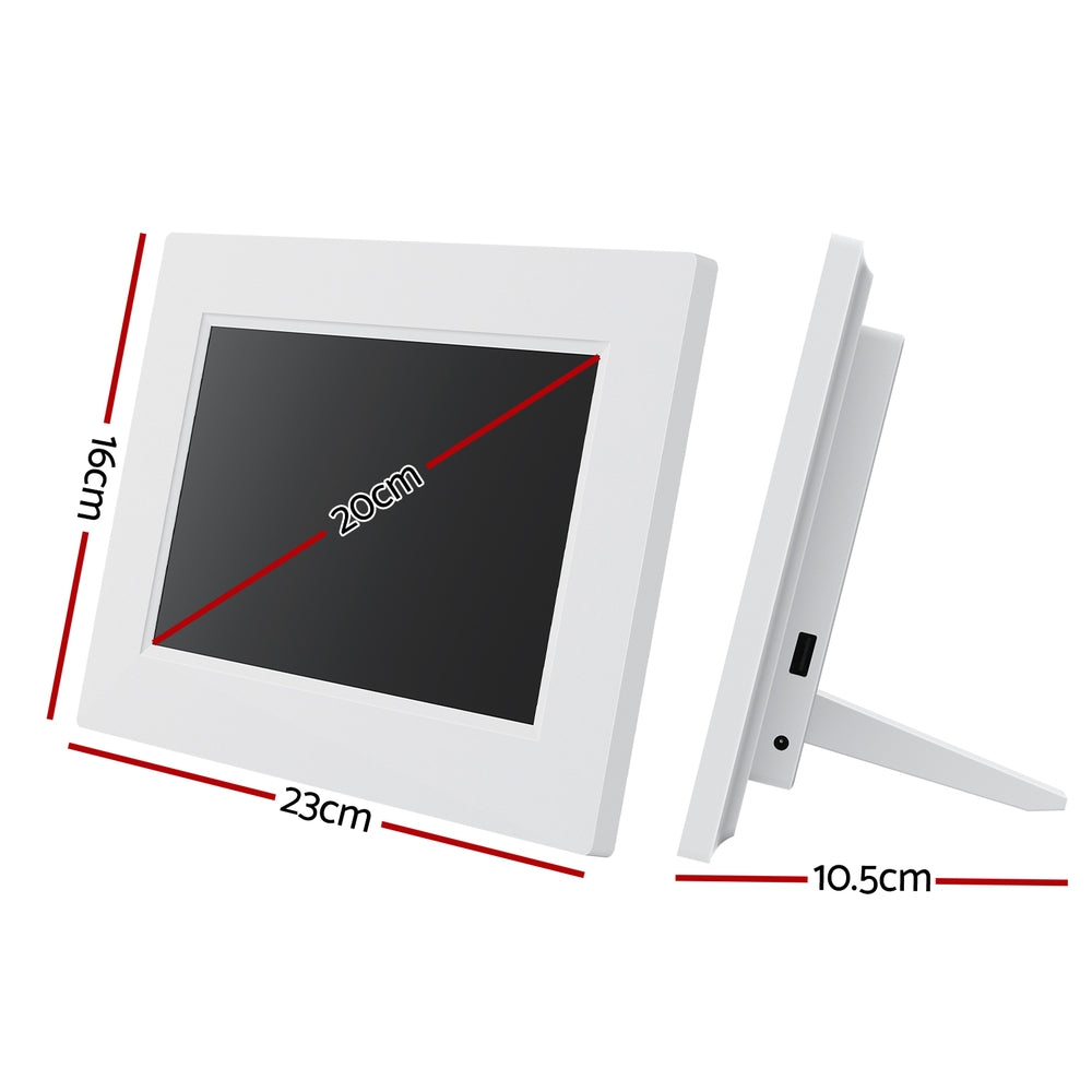 Artiss 8inches Digital Day Clock Calendar Alarm White