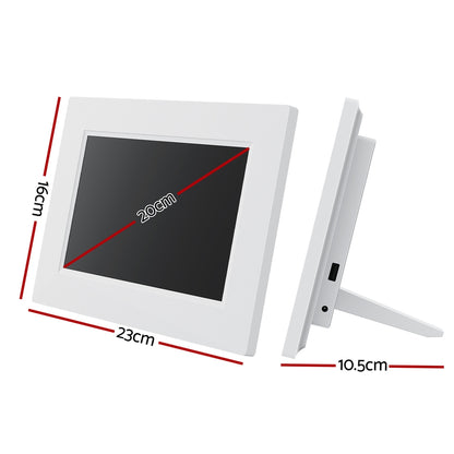 Artiss 8inches Digital Day Clock Calendar Alarm White