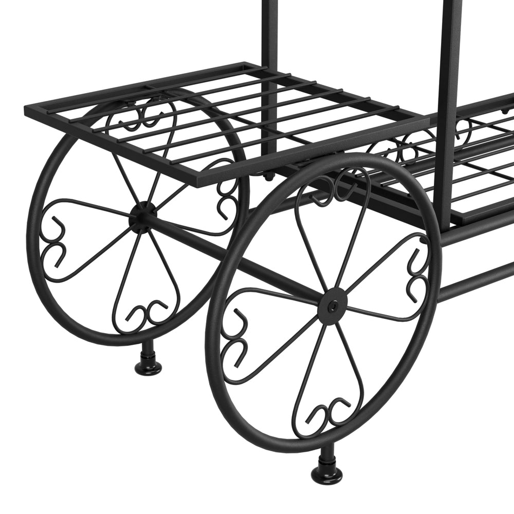 Artiss Plant Stand 6 Tier Iron 4 Wheeler metrodealsau