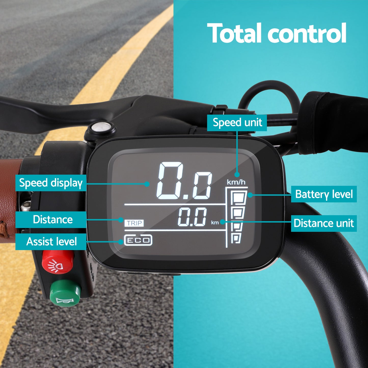 Everfit 26inches Electric Bike City Bicycle eBike e-Bike Commuter w/ Battery BL