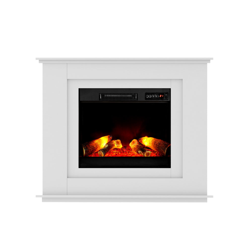 Devanti Electric Fireplace Fire Heater 2000W White metrodealsau