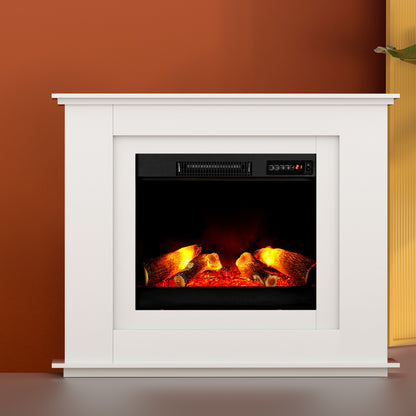 Devanti Electric Fireplace Fire Heater 2000W White metrodealsau