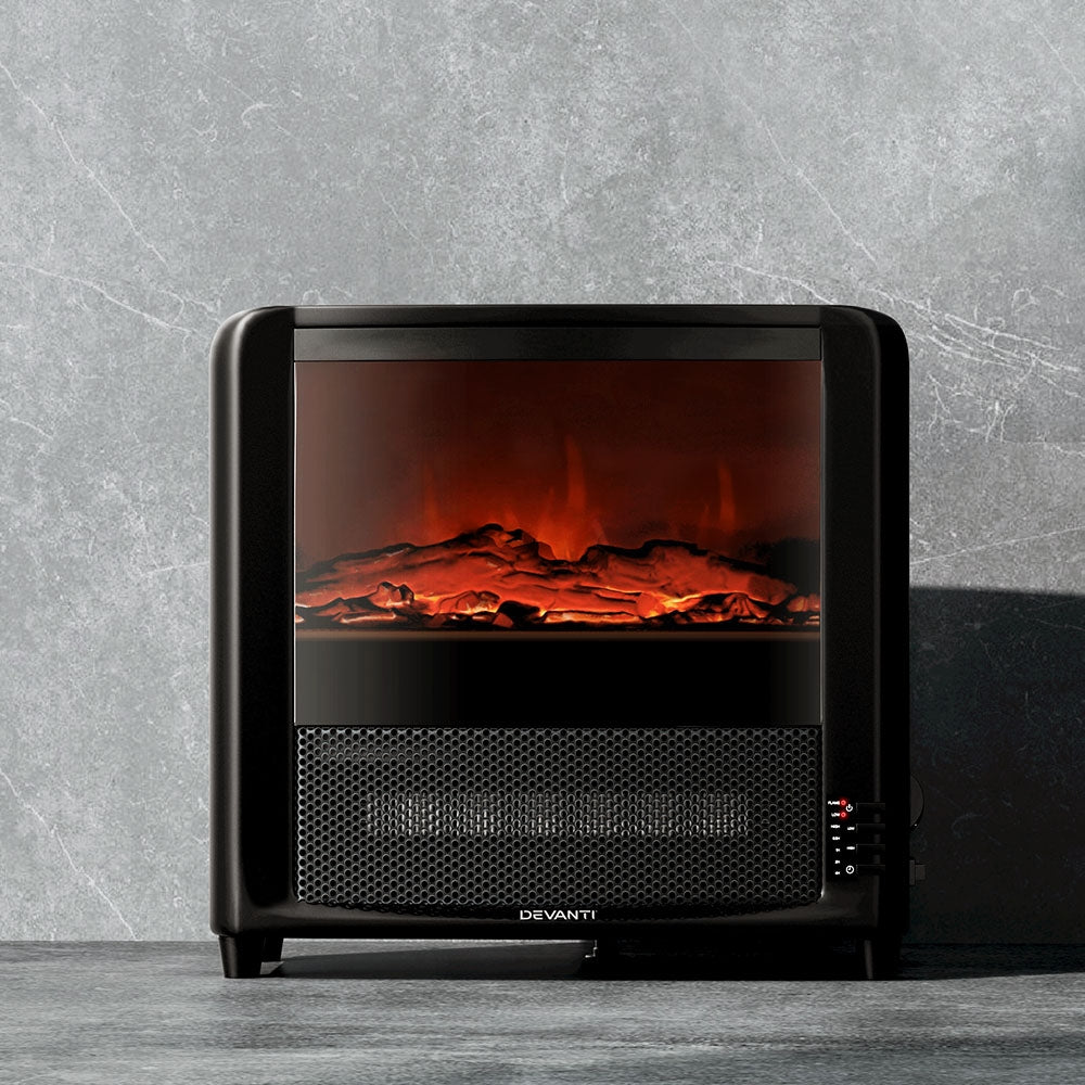 Devanti Electric Fireplace Fire Heaters 2000W metrodealsau
