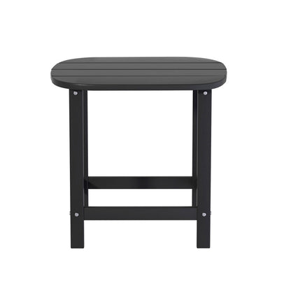 Gardeon Outdoor Coffee Side Table HDPE Desk Patio Furniture Camping Garden Black