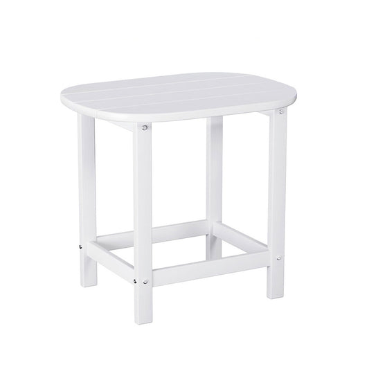 Gardeon Outdoor Coffee Side Table HDPE Desk Patio Furniture Camping Garden White