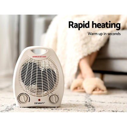 Devanti Electric Fan Heater 2000W metrodealsau